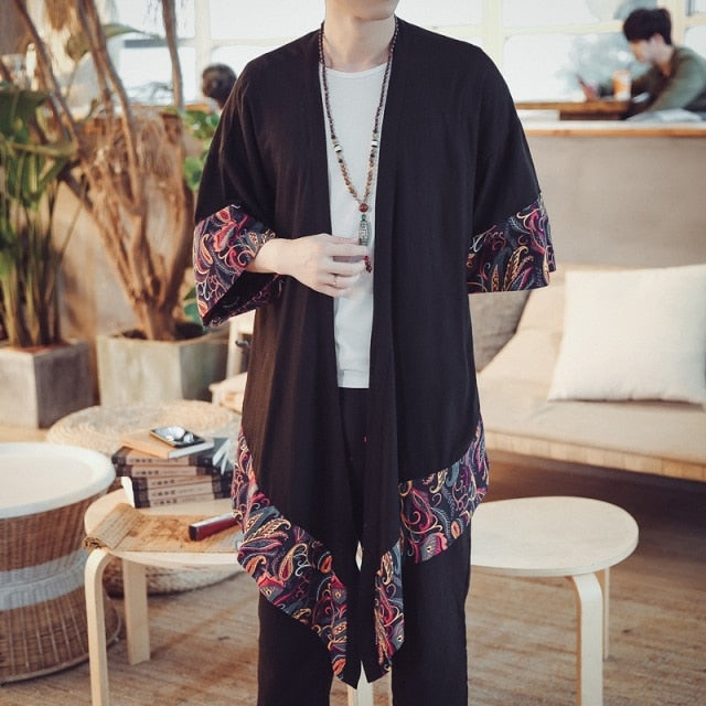 Men's Multi-Pattern Kimono Cardigans